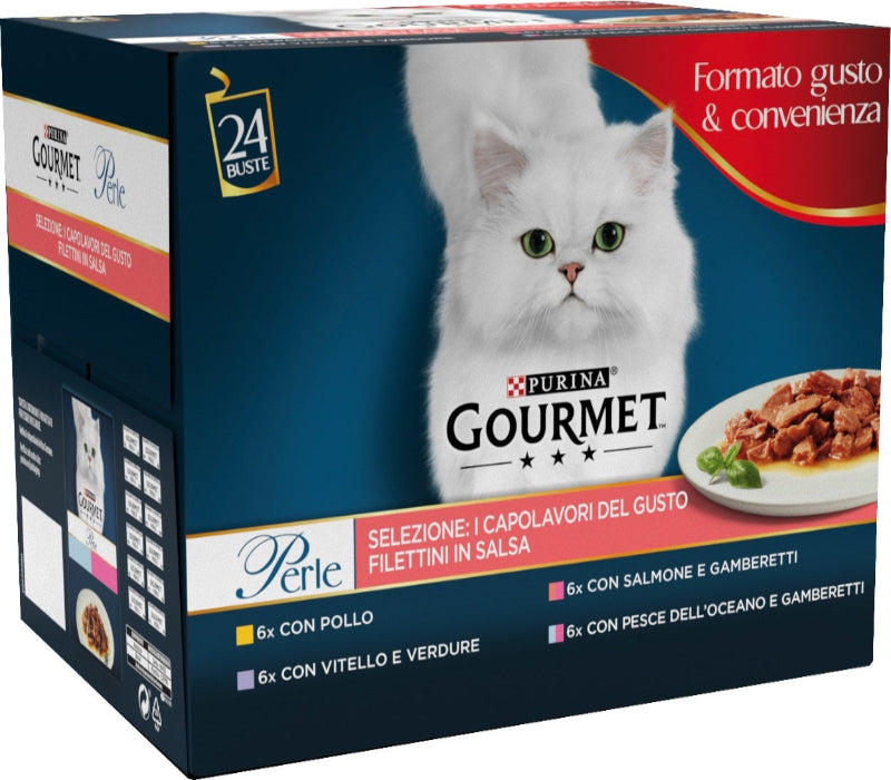GOURMET PERLE - POCHON POUR CHAT  24*85 GR