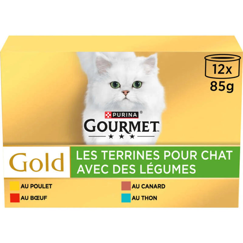 GOURMET LES TERRINES AVEC DES LEGUMES 12*85GR
