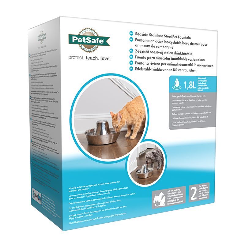 PETSAFE® FONTAINE EN ACIER INOXYDABLE