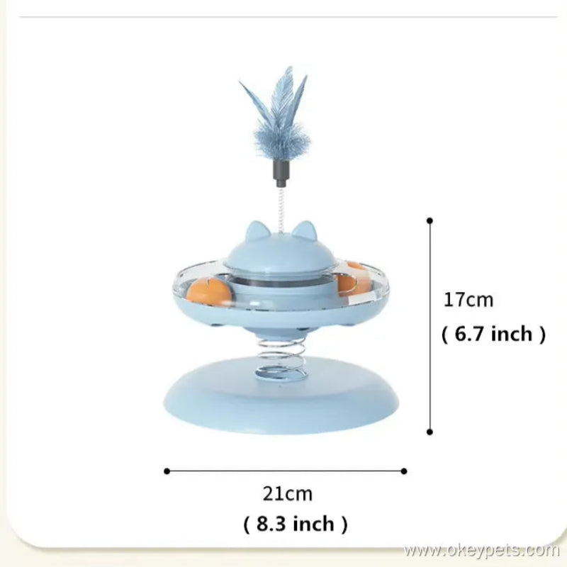 OKEYPETS NOUVEAU PLATEAU TOURNANT DISTRIBUTEUR DE FRIANDISE