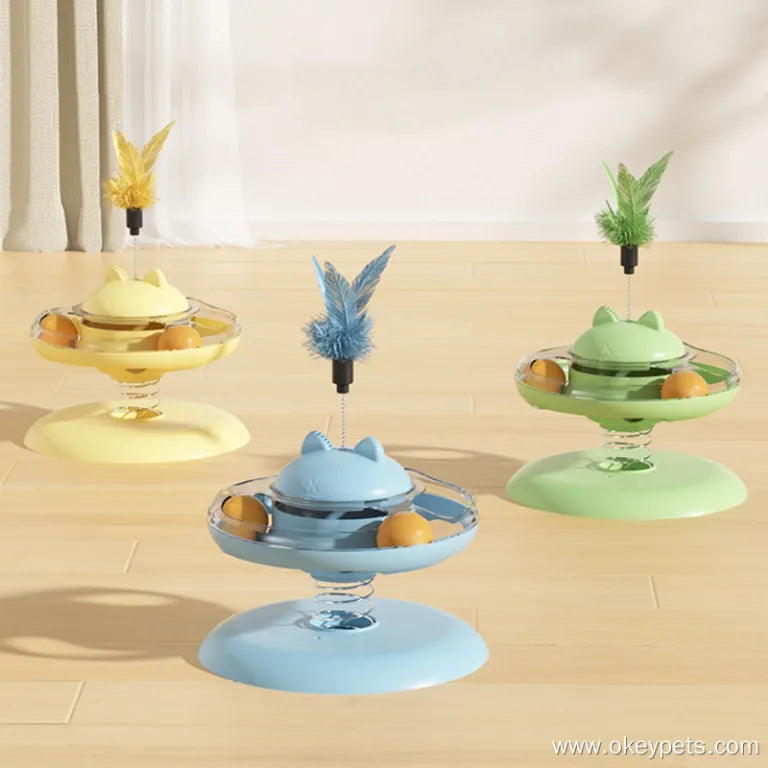 OKEYPETS NOUVEAU PLATEAU TOURNANT DISTRIBUTEUR DE FRIANDISE