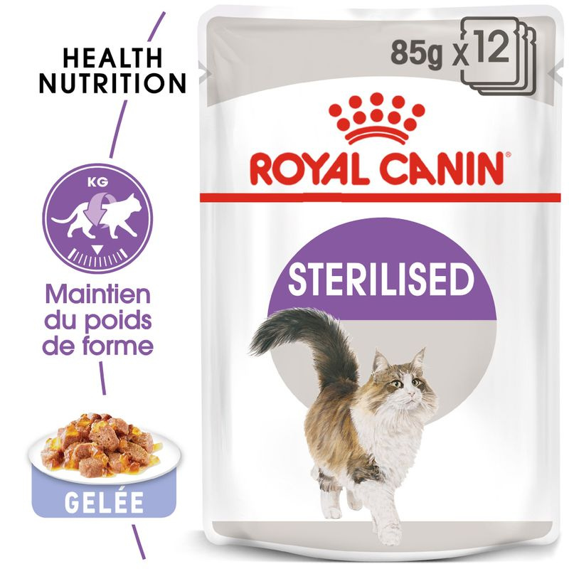ROYAL CANIN - POCHON GELEE POUR CHAT STÉRILISÉ 85G