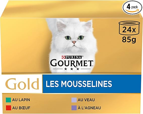GOURMET - GOURMET GOLD MOUSSELINE Lot 4 x 85gr