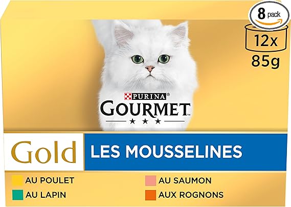 GOURMET - GOURMET GOLD MOUSSELINE Lot 12 x 85gr