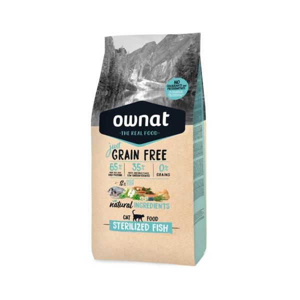 OWNAT - JUST GF POUR CHAT STERILISE AU POISSON 1 KG