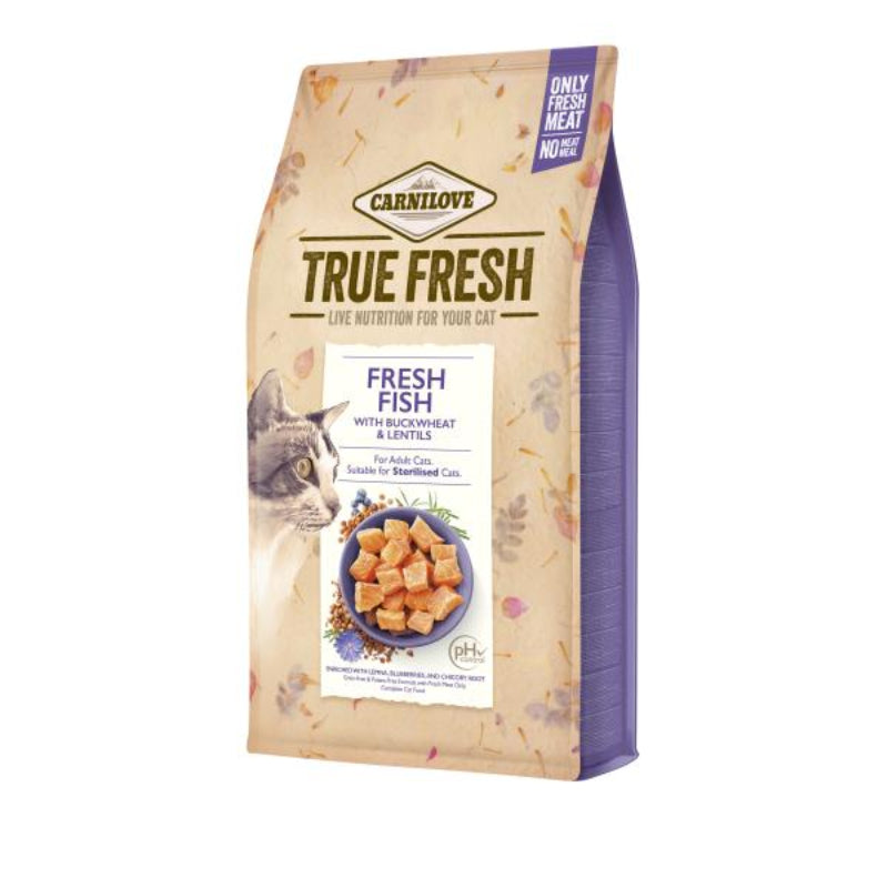 CARNILOVE TRUE FRESH - CROQUETTE CHAT STERILISE AU POISSON 1.8KG