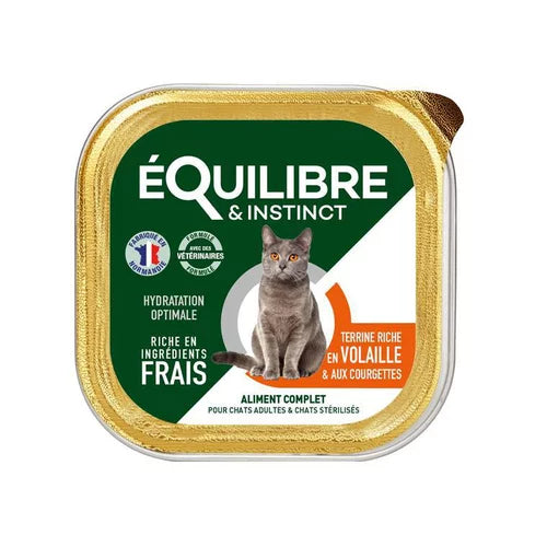 EQUILIBRE - BARQUETTE PATE POUR CHAT 85GR