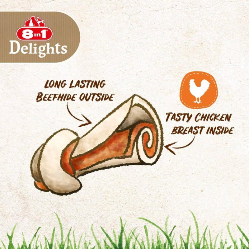 8in1 DELIGHTS BONE L AU POULET