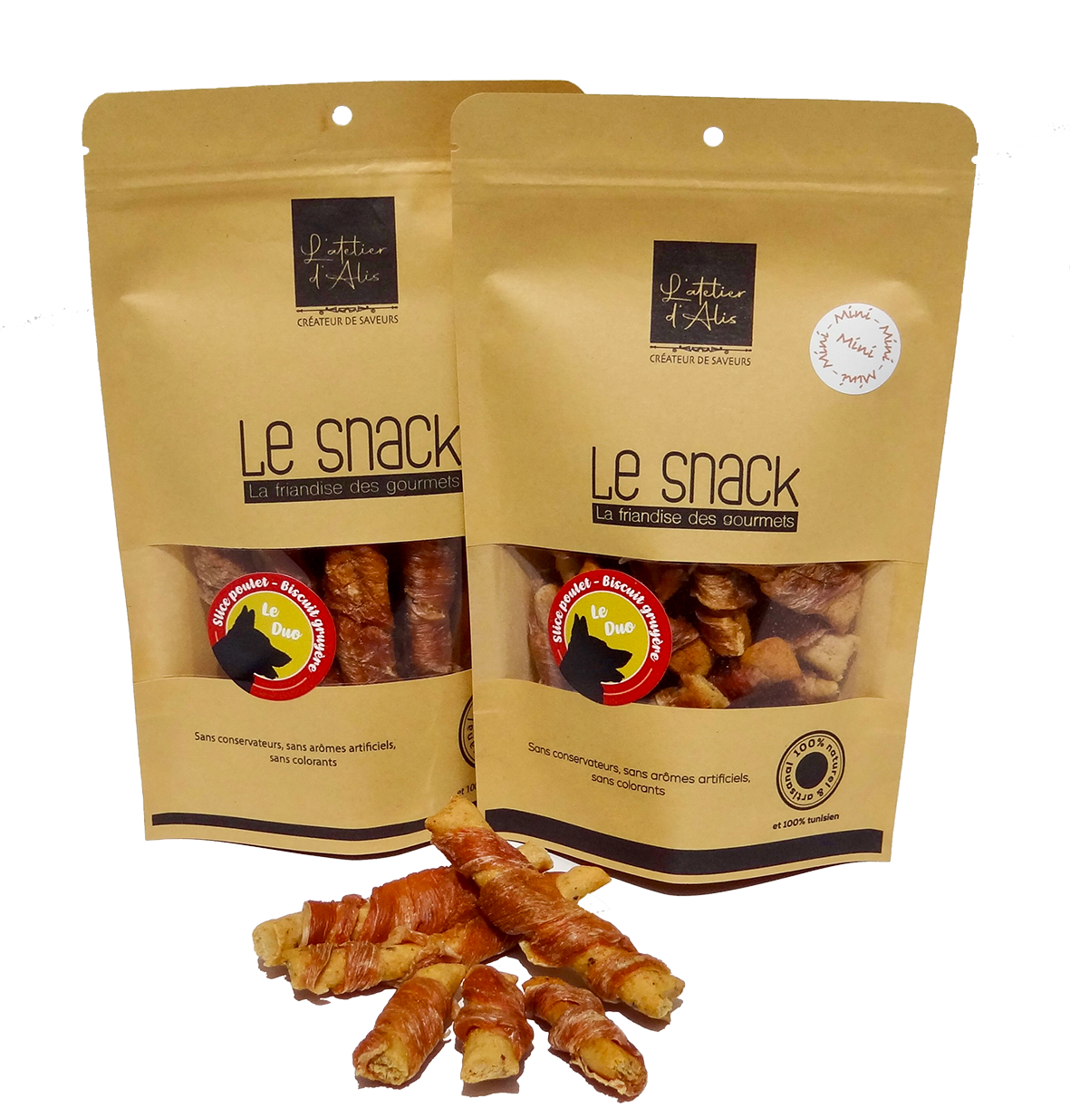 ATELIER D'ALIS - DUO : SLICE POULET & BISCUIT GRUYERE