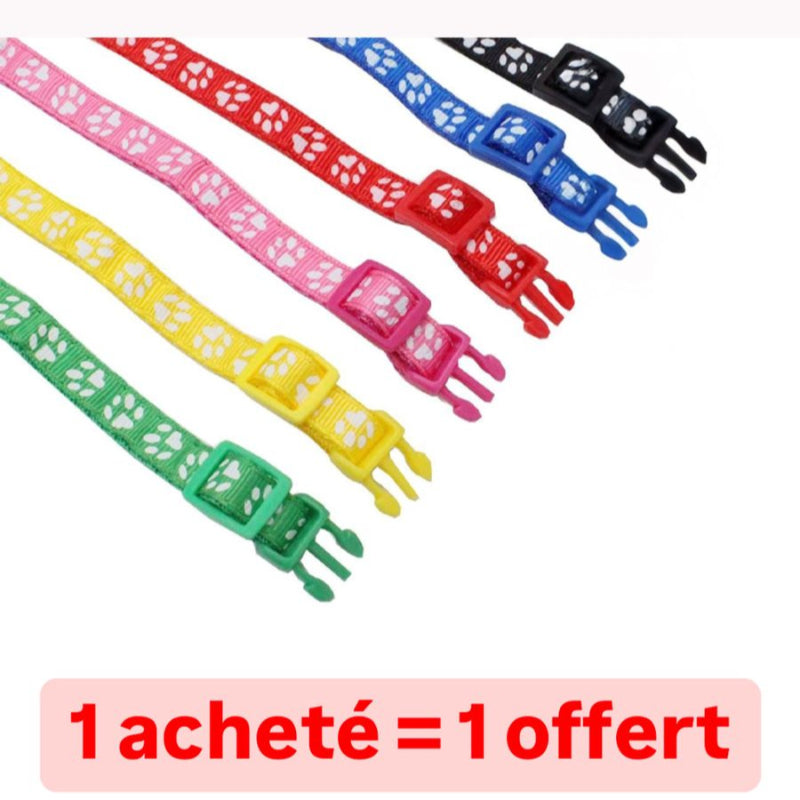 OFFRE DUO :  COLLIER ACHETE = 1 OFFERT POUR CHAT & MINI CHIEN