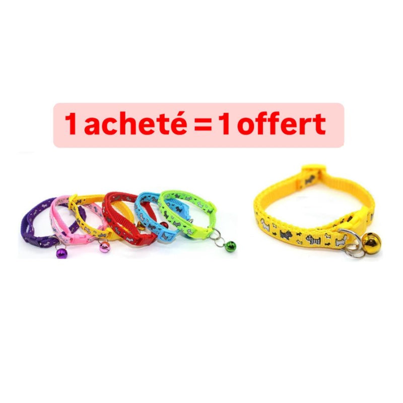 OFFRE DUO :  COLLIER ACHETE = 1 OFFERT POUR CHAT & MINI CHIEN