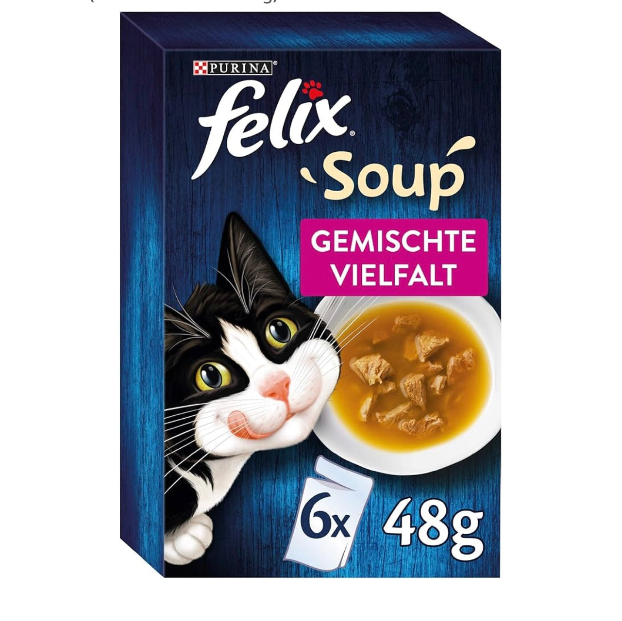 FELIX SOUPE POULET,BOEUF&THON   6*48GR