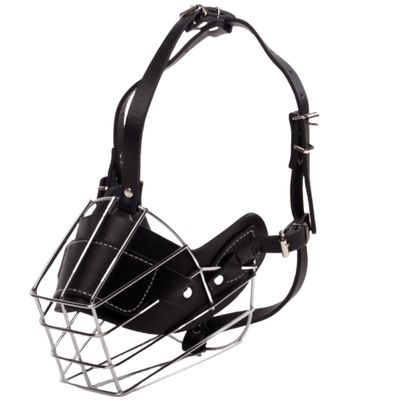 MUSELIERE EN CUIR POUR GRAND CHIEN