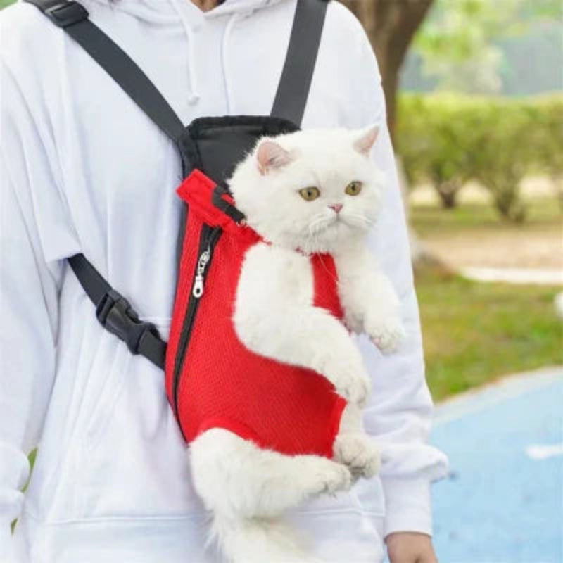 SAC A DOS KANGOUROU POUR CHIEN ET CHAT EN ROUGE