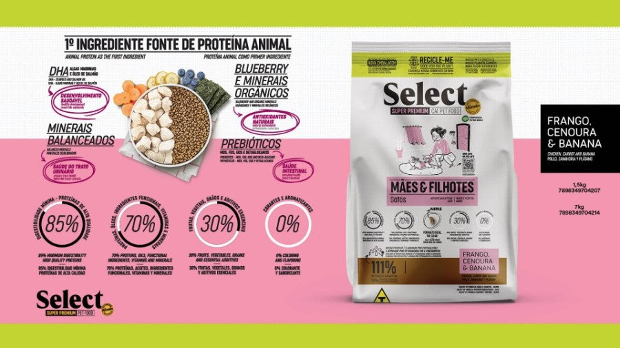 SELECT - CROQUETTE MOTHERS & KITTENS AU POULET 1.5KG
