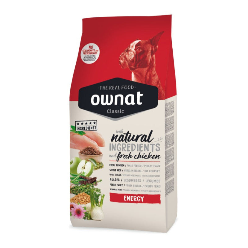 OWNAT - CROQUETTE CHIEN ENERGY AU POULET 4KG