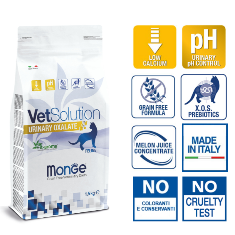 MONGE VET CROQUETTE URINARY OXALATE 1.5 KG