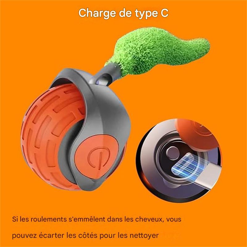 JOUET INTERACTIF ELECTIQUE AVEC CORDE A ROTATION AUTOMATIQUE