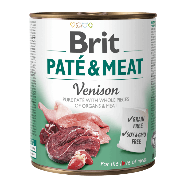 BRIT PATÈ - POUR CHIEN AU GIBIER 800G